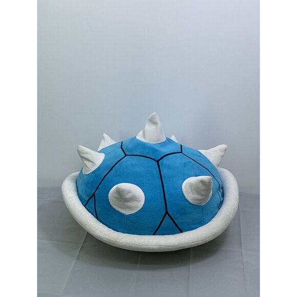 Nintendo Mario Kart Blue Spiny Shell Plush Pillow - Picture 2 of 9